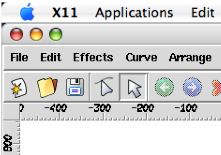 Skencil window in MacOS X